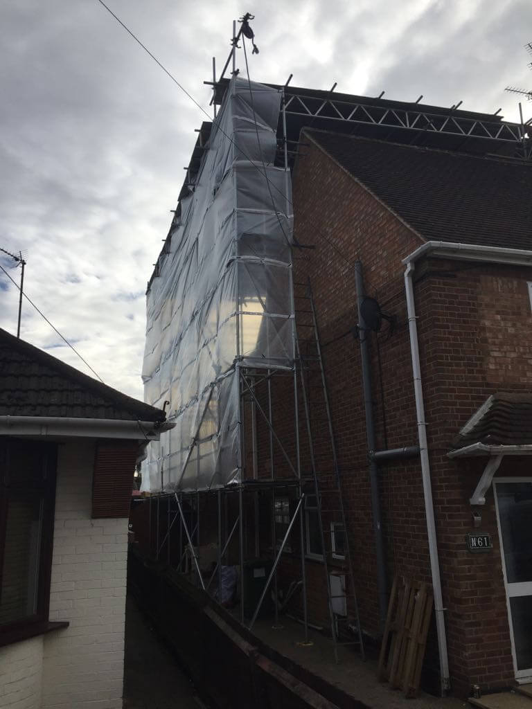 Temporary Roofing Blechly