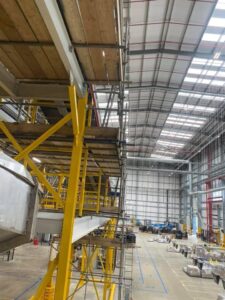 Scaffolding Around Conveyor Belt