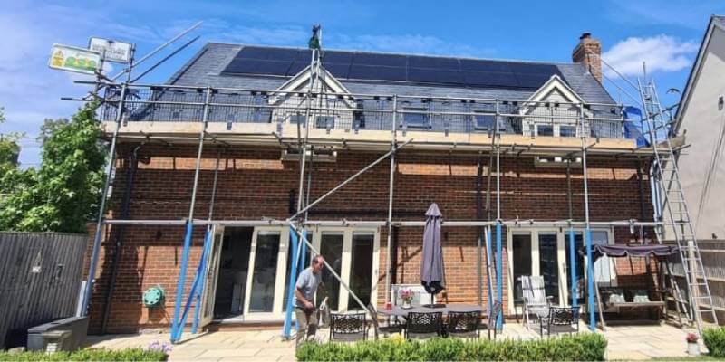 Solar Panel Scaffolding