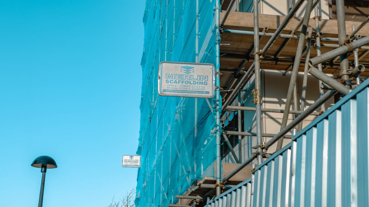 Merlin Scaffolding Sign